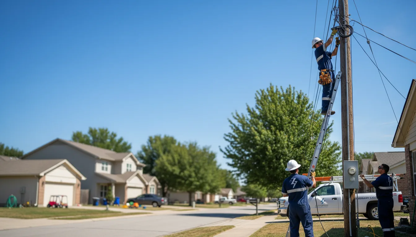 Residential electrician providing installation services in Palmer, NE